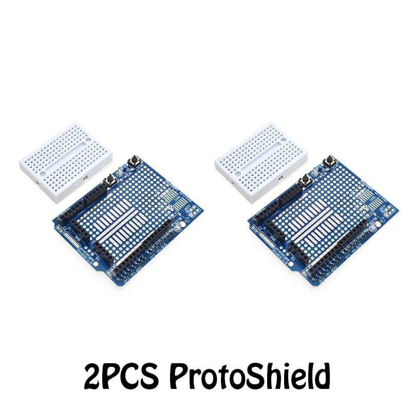 UNO Proto Shield prototype expansion board with SYB-170 mini bread ...