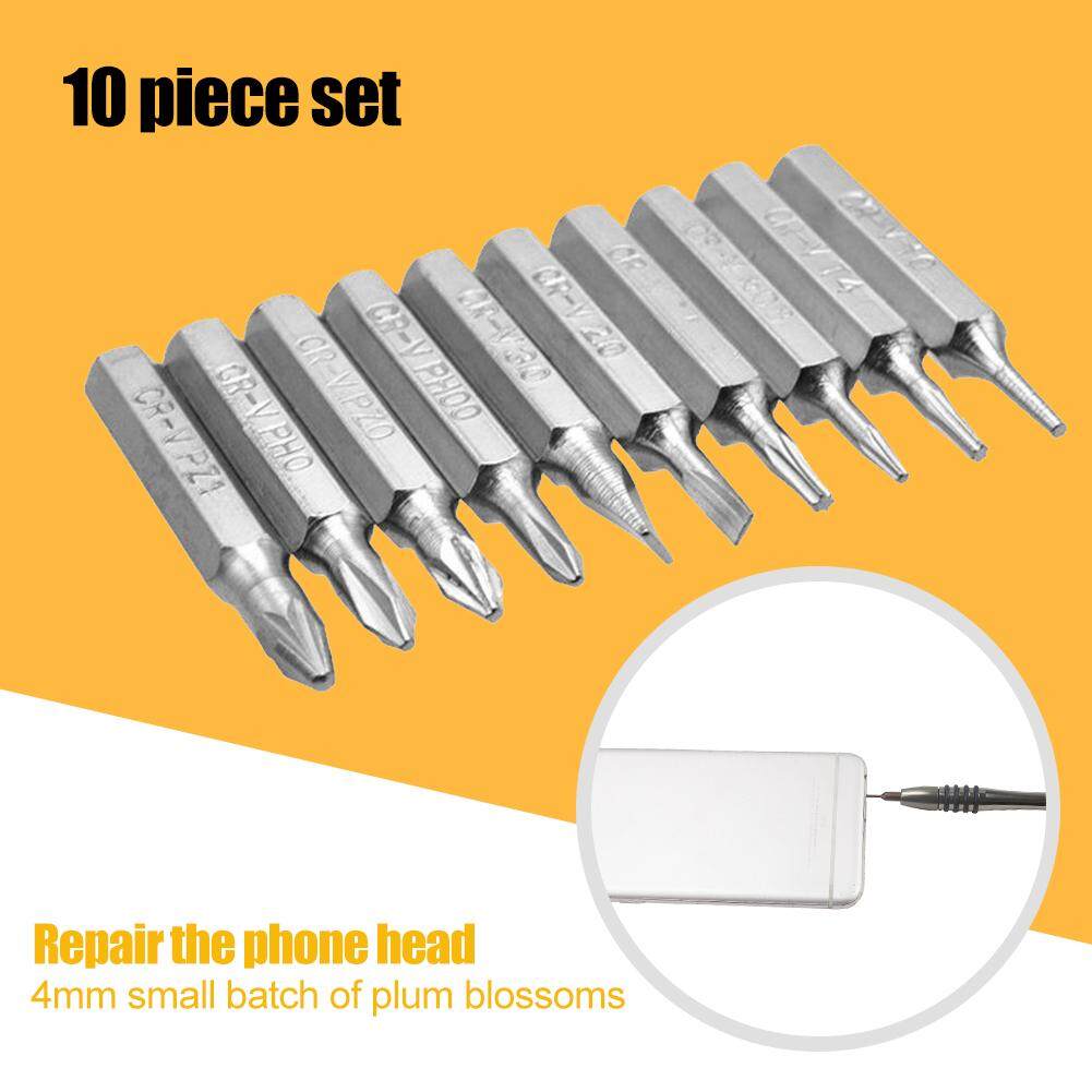 Bộ 10 Chiếc CRV Torx Bits Đầu Torx Có Rãnh Phillips Dụng Cụ Sửa Chữa