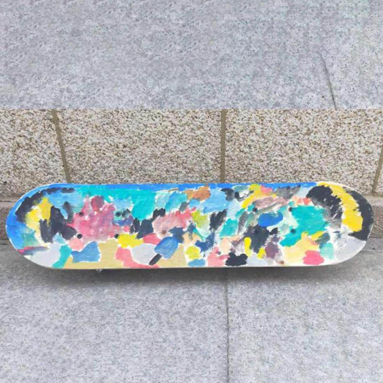 Aternee Ván Trượt Graffiti Tự Làm Bằng Gỗ Không Sơn Ván Dài Cho Trang Trí