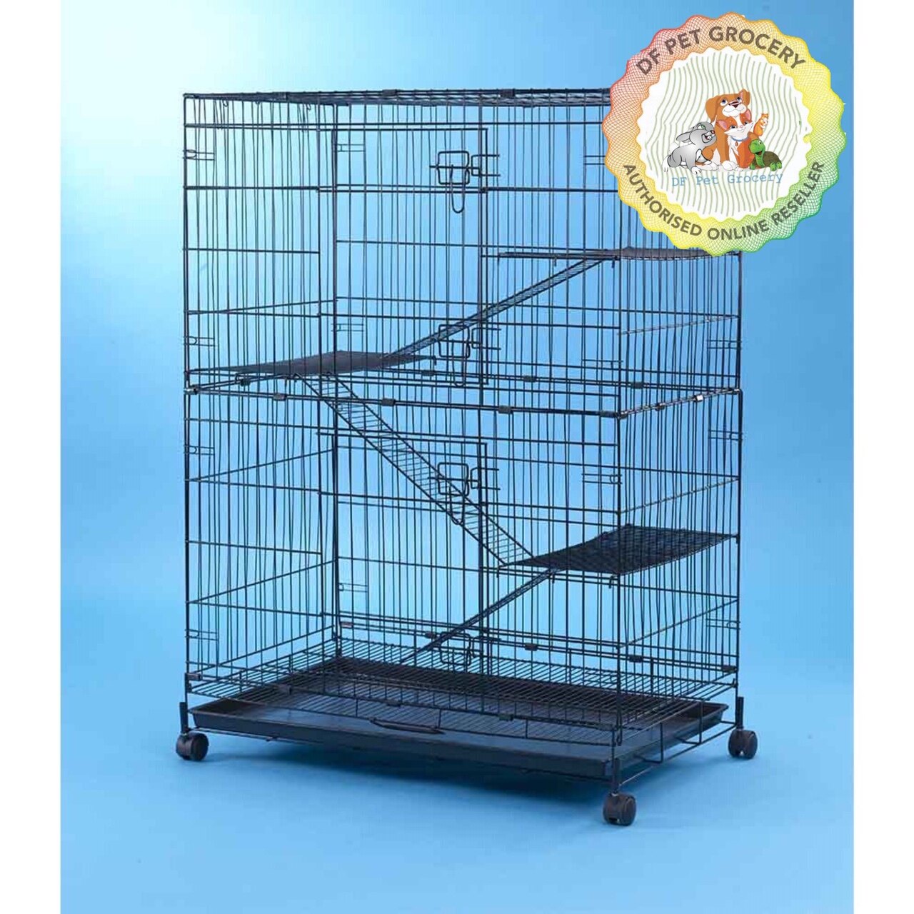 3 level cat cage best sale