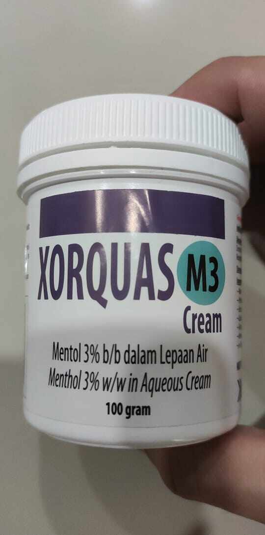 Xorquas M3 Cream Menthol 3 W W In Aqueous Cream 100g Lazada