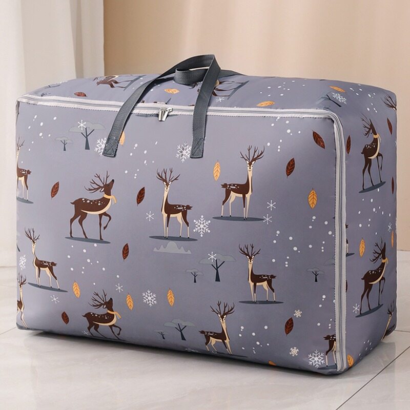 New Waterproof Portable Clothes Storage Bag Organizer Folding Closet Organizer For Pillow Quilt Blanket Quilt Bag Organizer
