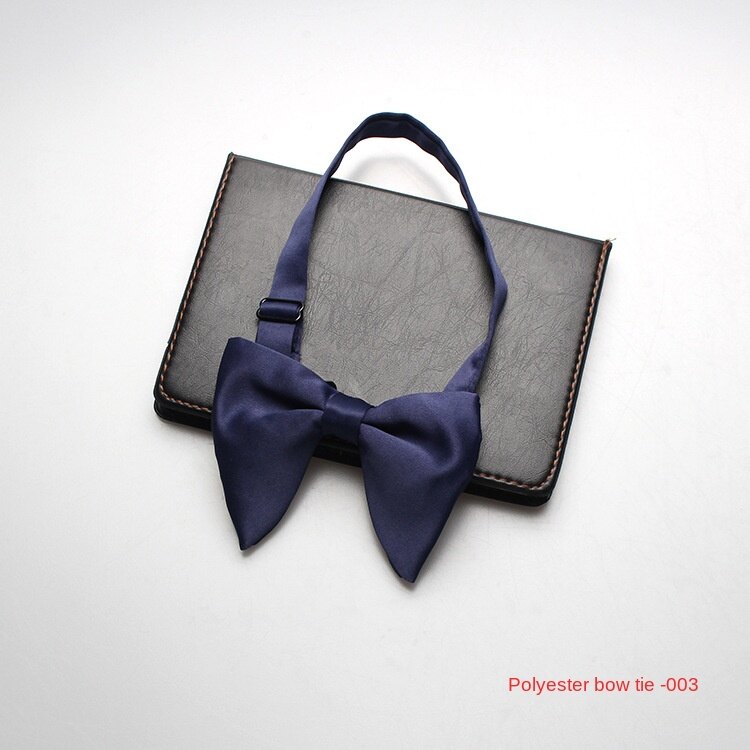 Internet Hot Men's and Women's Bow Tie Butterfly Bow Tie Polyester Solid Color Bow Tie