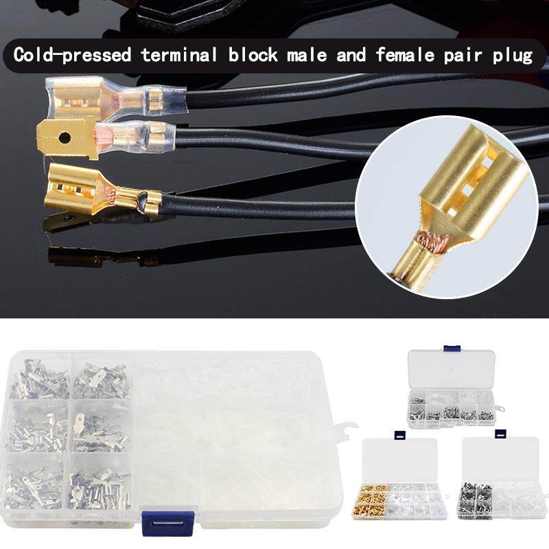 Plug Spring Terminal 2.8//4.8//6.3MM Female Insulated Spade Connector With Case