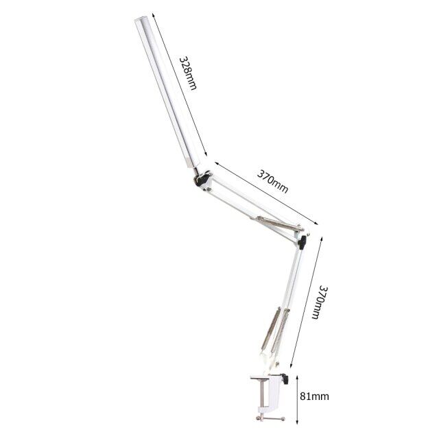 LED Folding Long Arm Eye Protection Reading Study Desk Lamp USB Office
