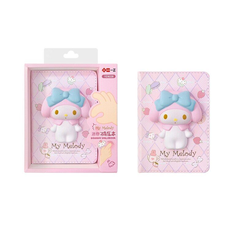 Máy tính xách tay Kawaii Sanrio Mini Giải nén máy tính xách tay dễ thương sáng tạo màu trang giải nén Sổ tay máy tính xách tay cho biethday Quà Tặng