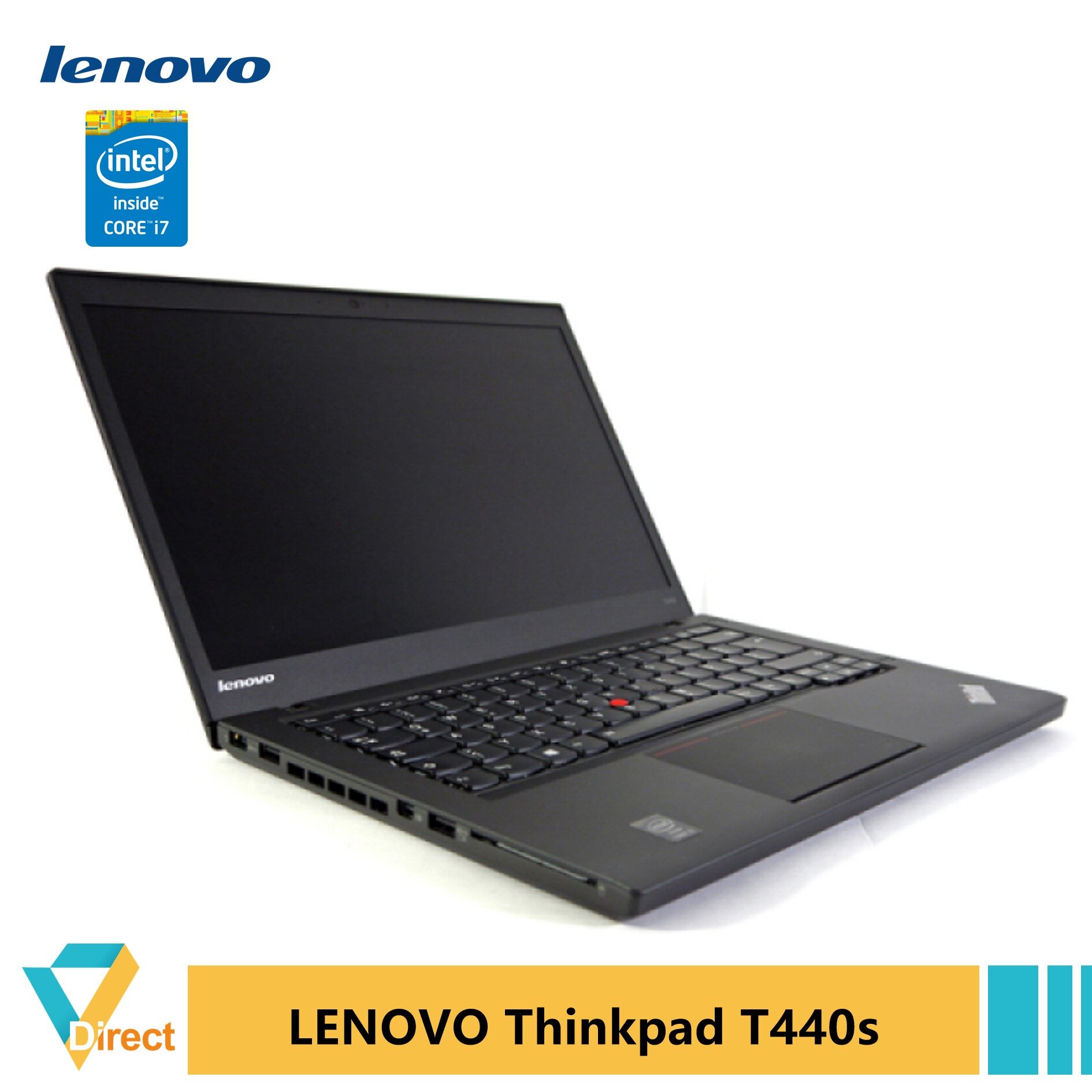 1.5kg Core i7 8GB RAM 256GB SSD Thinkpad T440s laptop PC Ultrabook fully refurbished Vs Elitebook 800 Latitude E7440 E7240 E6440 Malaysia