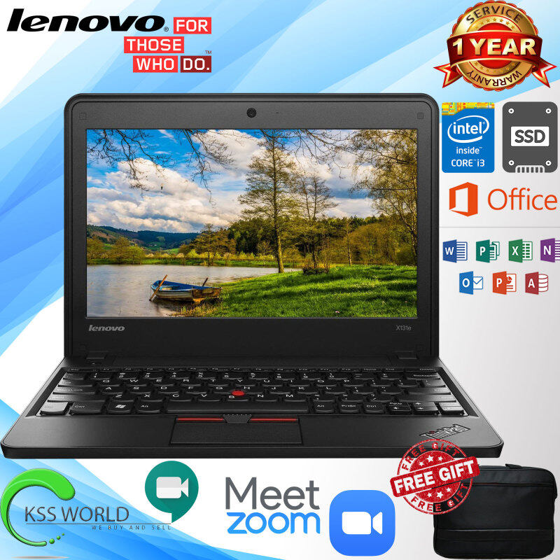 Lenovo ThinkPad X131e 3368 - 11.6 - Core i3- Windows 10 64-bit - 4 GB RAM - 500 GB (Optional) Malaysia