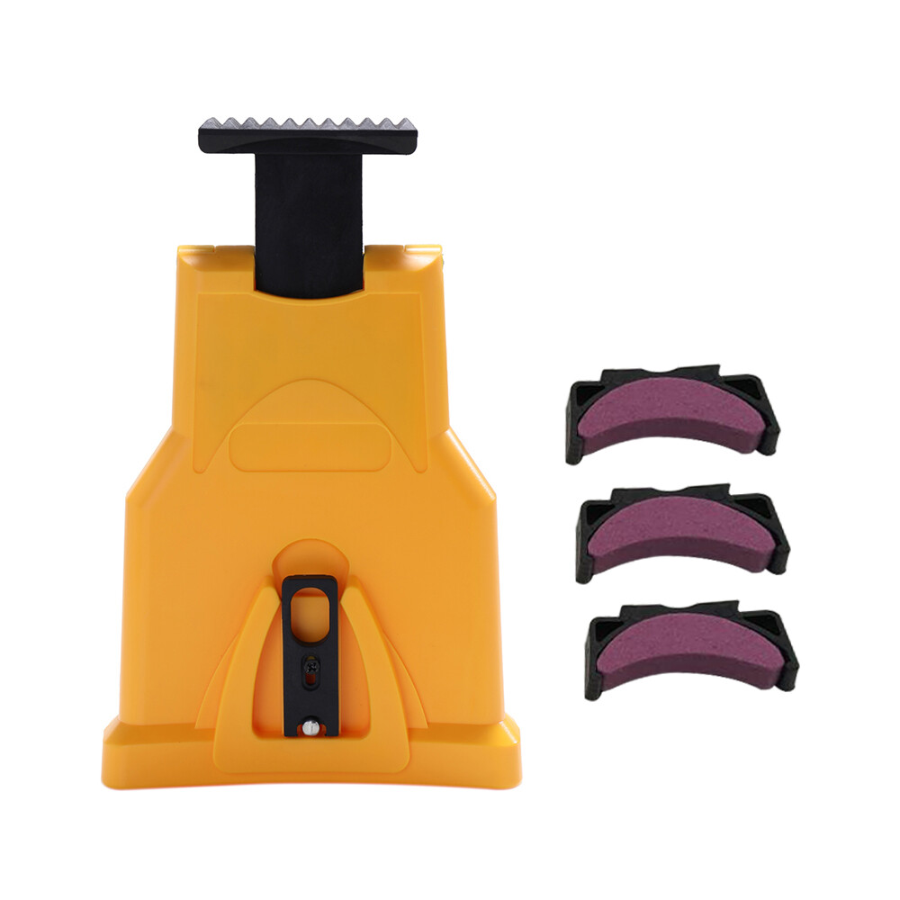NANWEI Chainsaw Sharpener Portable Chain Saw Sharpener Work Fast-Sharpening Stone Grinder Tools Yellow