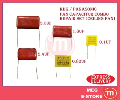Panasonic / KDK Ceiling Fan Condenser/Capacitor (Combo set) For PCB Board