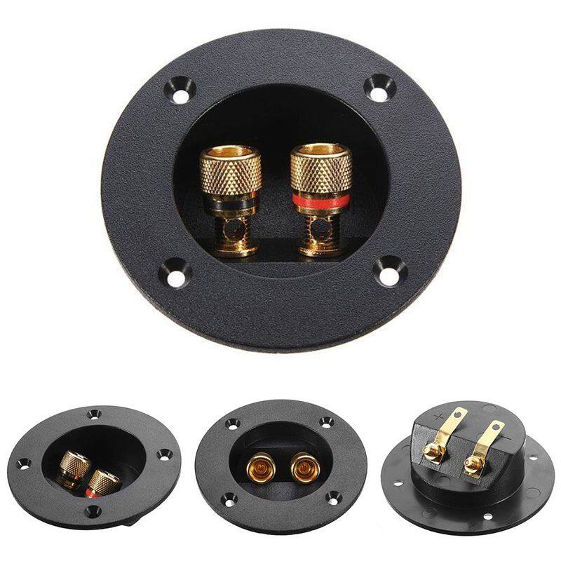 Unvug Subwoofer Speaker Box Terminal Round Spring Cup Connector Gold ...