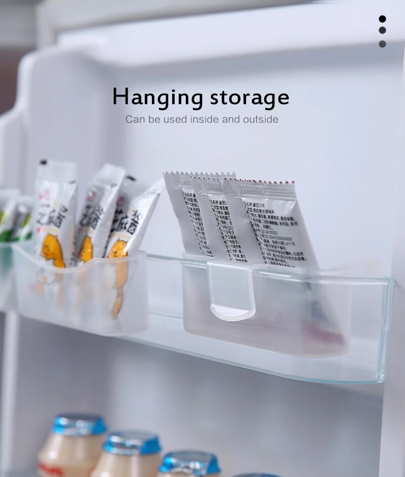 2 Hộp Sắp Xếp Nhà Bếp Hộp Đựng Đồ Tủ Lạnh Có Thể Điều Chỉnh Hộp Đựng Kệ Tủ Lạnh