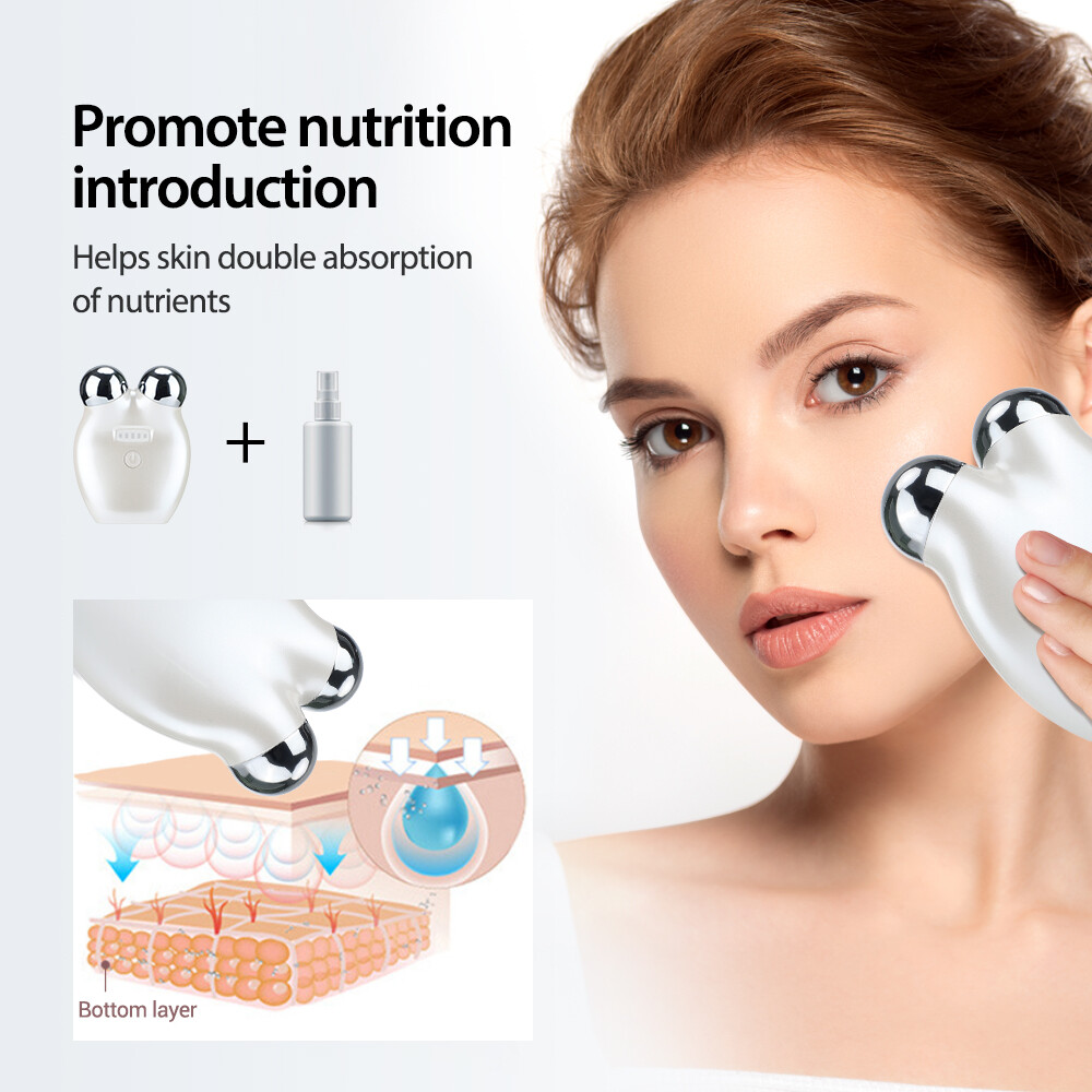 Pattsky Máy mát xa mặt cho cây mát xa mặt nâng cơ mặt ing Microcurrent Con lăn mát xa mặt Microcurrent Thiết bị massage Máy nâng cơ mặt