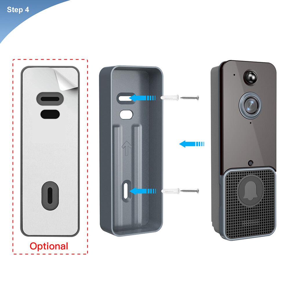 DM Chuông Cửa Video Không Dây Thông Minh T6 Chuông Cửa WIFI Liên Lạc Trực Quan Kỹ Thuật Số Chuông Cửa Điện Tử Chống Nước An Ninh Gia Đình
