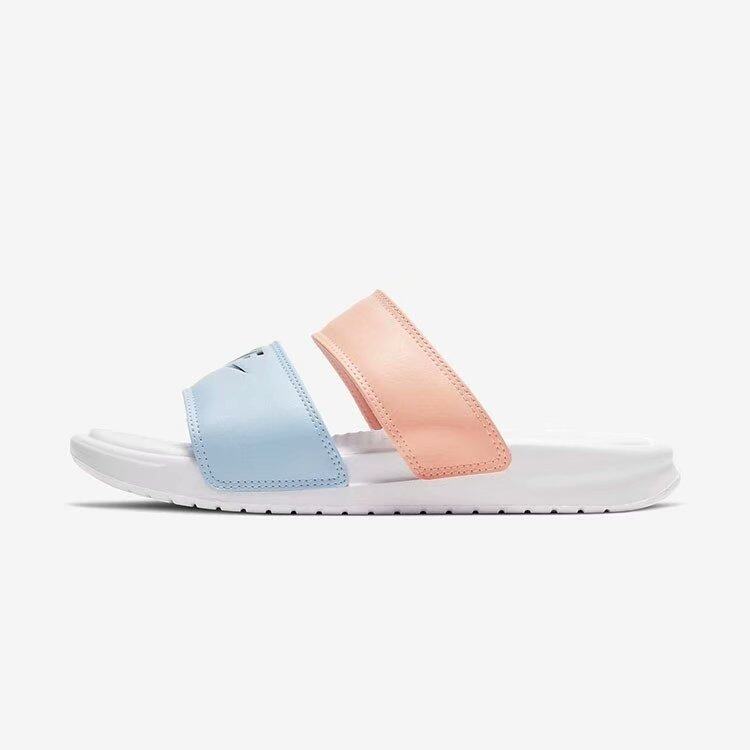 white benassi duo slides