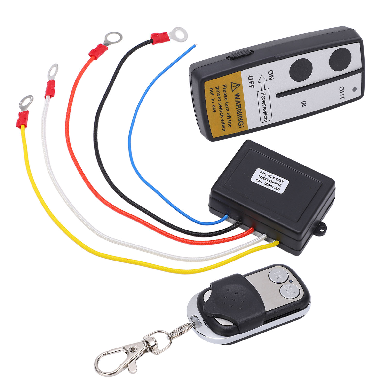 Tời Không Dây Điều Khiển Từ Xa Bộ Thu Từ Xa DC12V 24V Với Chìa Khóa Cho Cửa Nhà Để Xe Thuyền