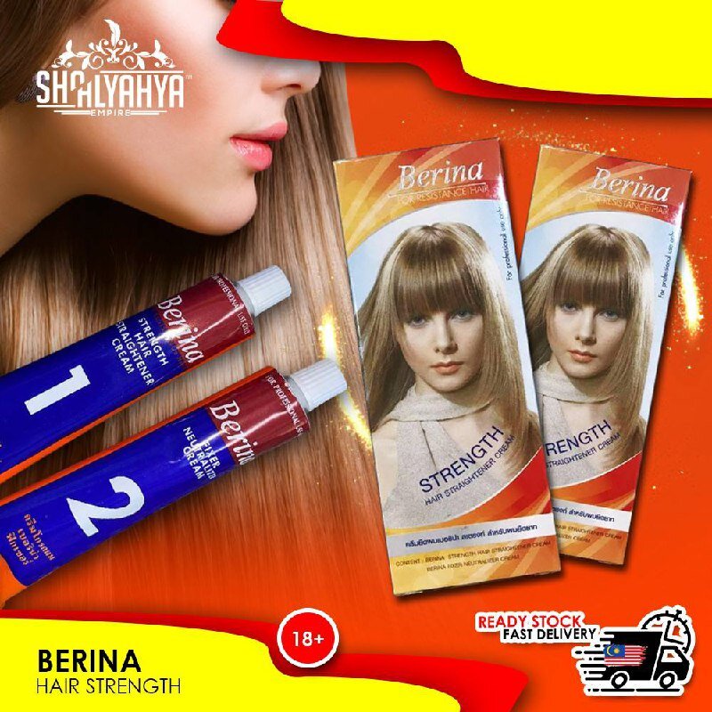 BERINA HAIR STRAIGHTENING CREAM KRIM PELURUS RAMBUT Lazada