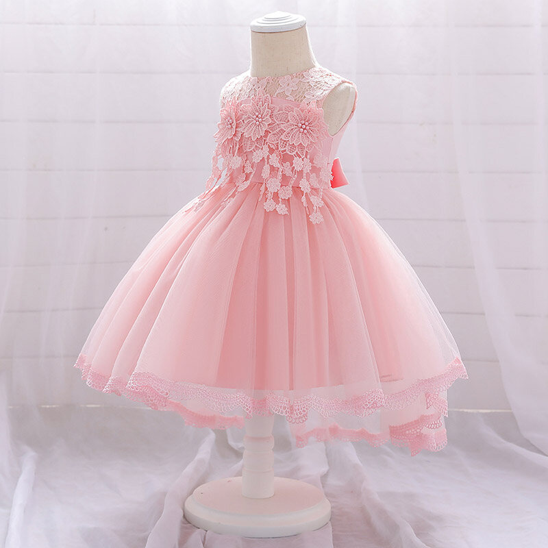MQATZ Flower Newborn Baby Girl Dress Girl Birthday Clothing Child Ball Gown Wedding Princess Dresses 3-24 Month T1938XZ