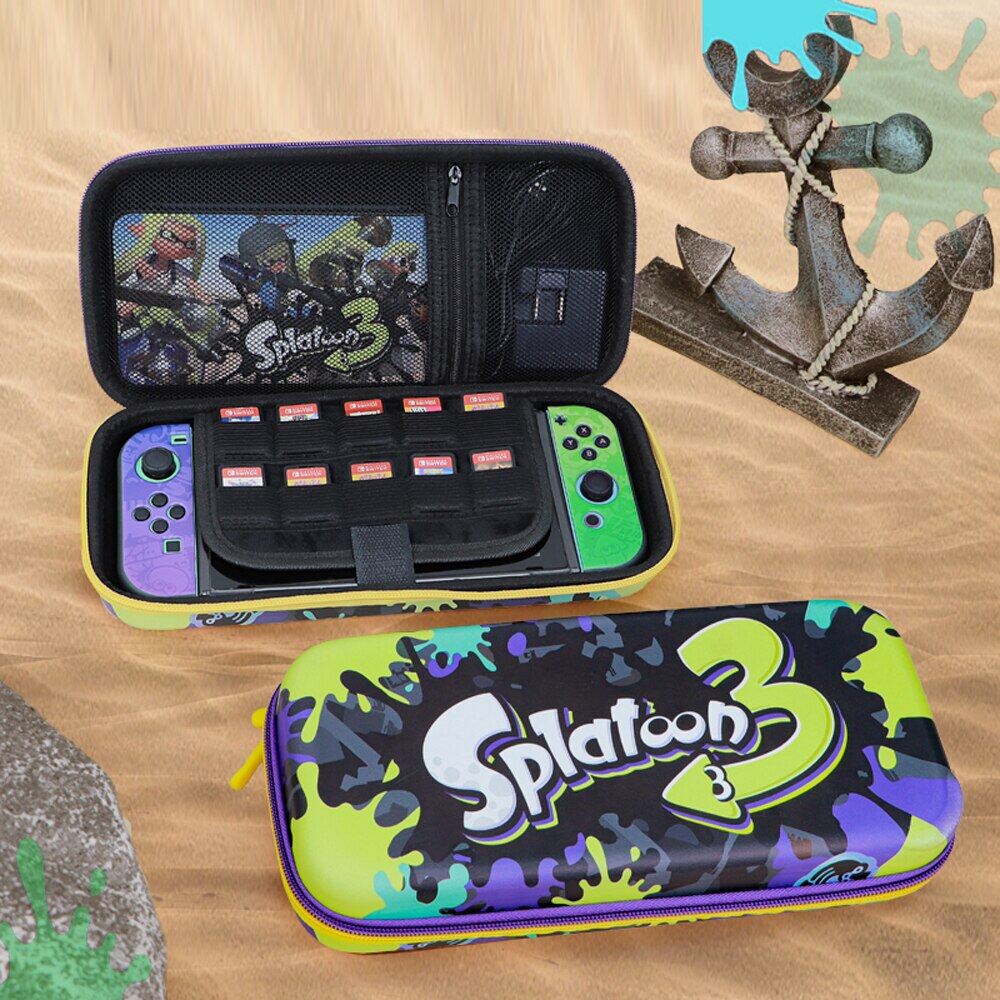 [HOT] For nintendo switch oled SPLATOON 3 Portable Hand Case Storage Bag for NIntendo Switch Accessories