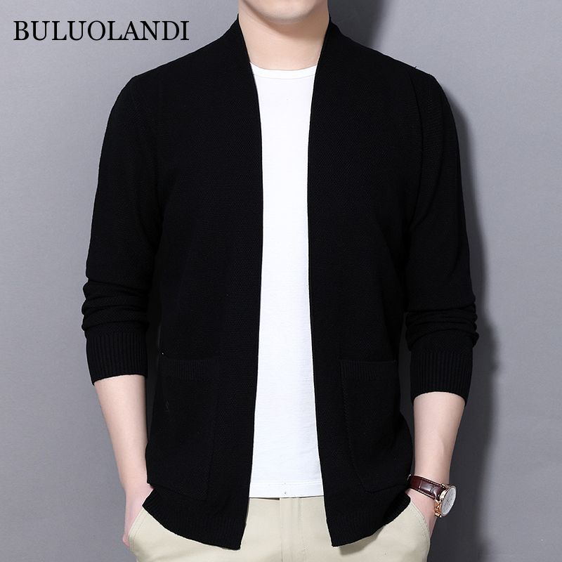 BULUOLANDI Man Knitted Sweater Autumn New Sweater Mens Cardigan Quality Sweater