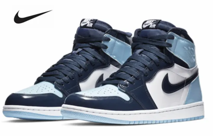 blue nike air high tops