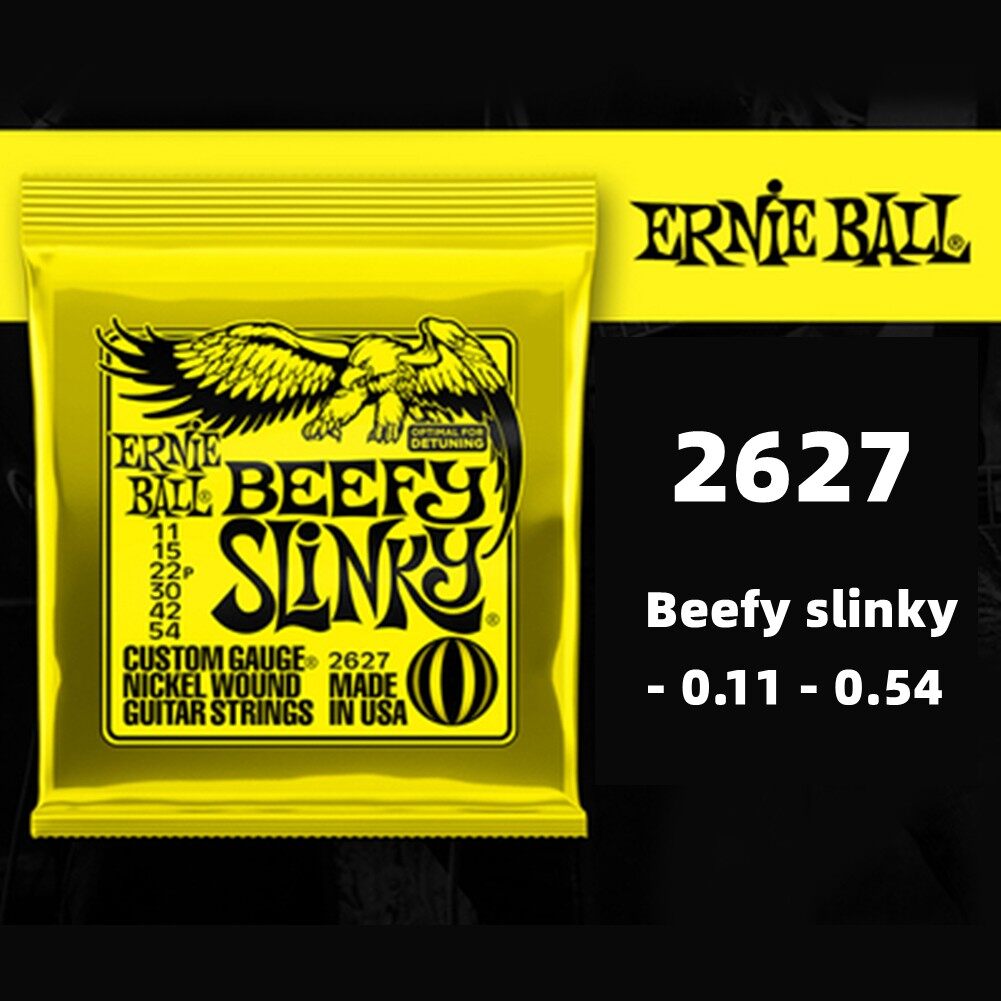 "Ernie Ball Electric Guitar Strings Hybrid and Noteven Slinky Variations"