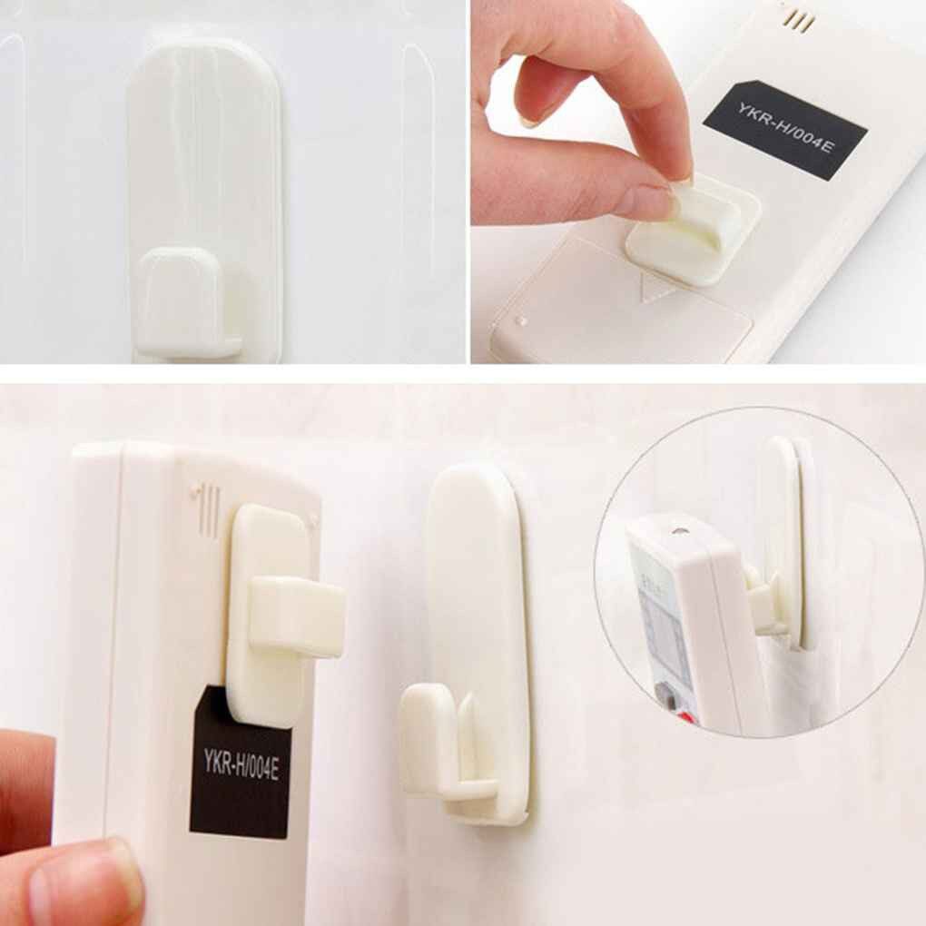 YESPERY Cái/bộ Cái Móc Nhựa Bộ Móc Kéo Dính Móc Treo Tường Điều Khiển Từ Xa Tiện Dụng TV Điều Khiển Không Khí