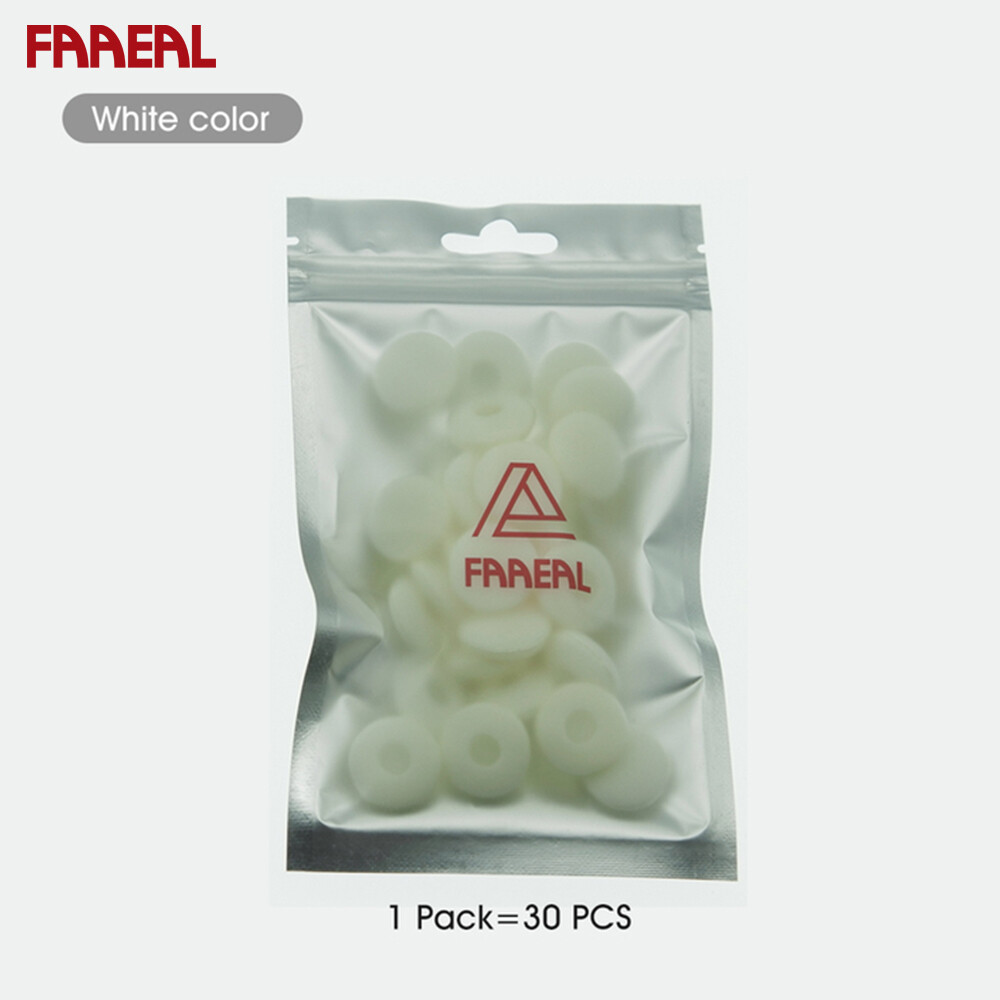 FAAEAL 30pcs Soft Foam Earbud Earphones Sleeve 18mm Replacement Sponge Covers Headphone Cushions Ear Pads Ear Tips For MP3 MP4 FAAEAL Iris Ancestor/Snow- lotus/Rosemary/Poppy In Ear Earphones
