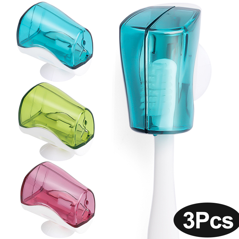 Suction Cup Dustproof Toothbrush Holder