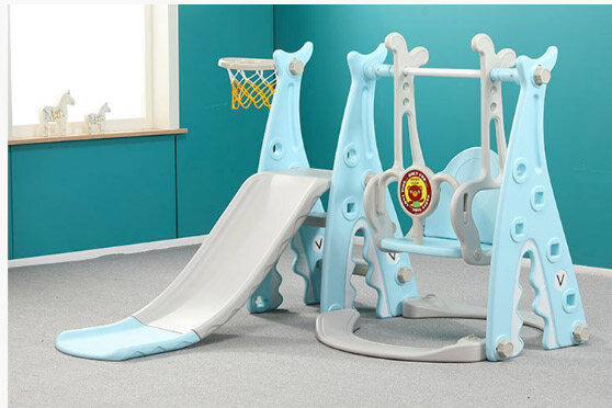 small swing and slide set