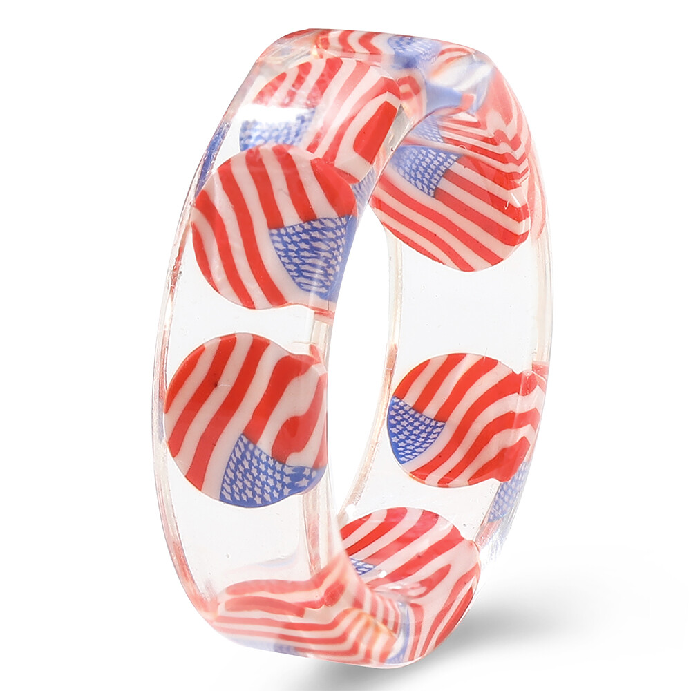 17MILE  New INS Design Acrylic Transparent Butterfly Rings For Women Girls Bohemian Colorful Fruits Resin Ring Finger Jewelry