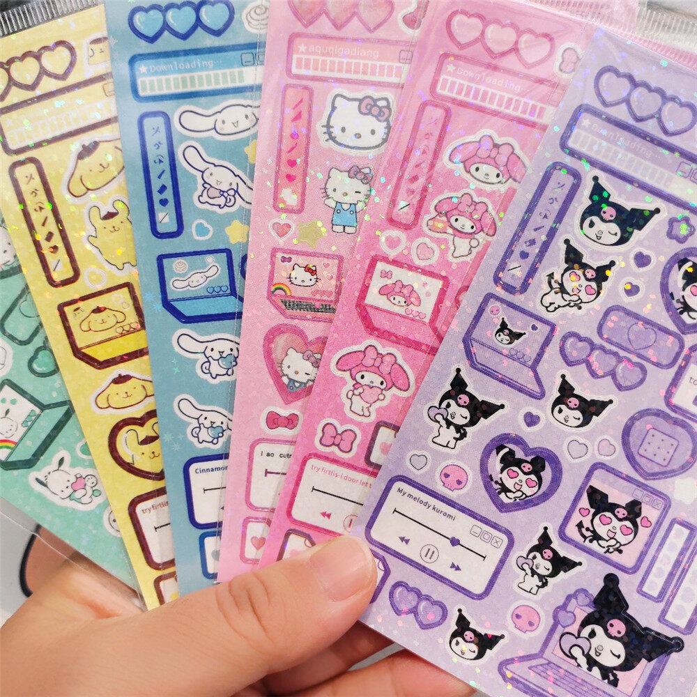 sanhe Glitter Stickers Decorate Notebook Accessories Phone Case Stickers