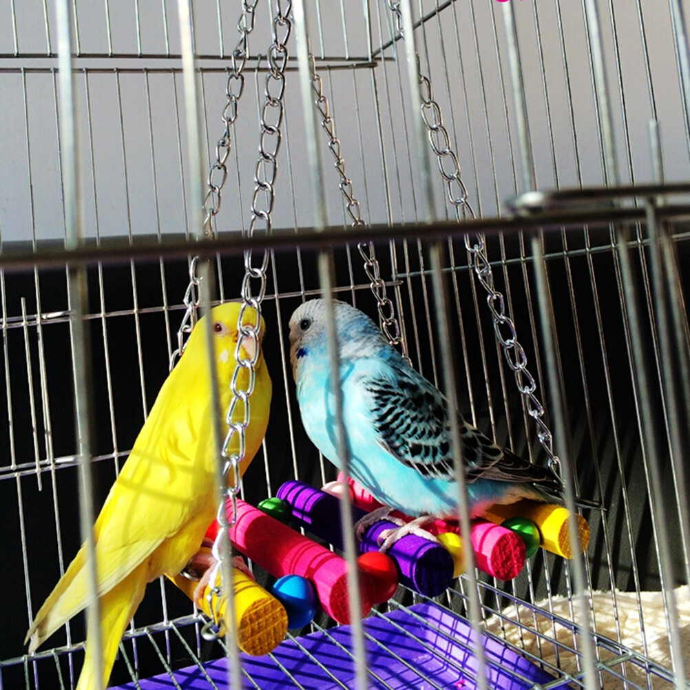 Konfu Pet Bird Parrot Parakeet Budgie Cockatiel Cage Hammock Swing Toys Hanging Toy