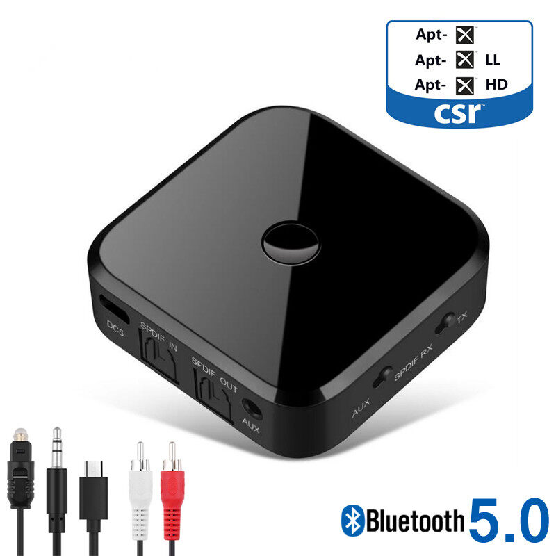 TX16 Bluetooth 5.0 HD Audio Transmitter Receiver Supports 3.5mm AUX SPDIF Digital For PC T V Wireless Adapter