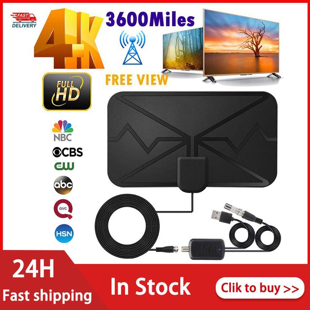 [KeyNG] 4Kทีวีดิจิตอลแบบคมชัดเสาอากาศ3600 MilesสัญญาณBoosterเครื่องขยายเสียงHDTVในร่ม