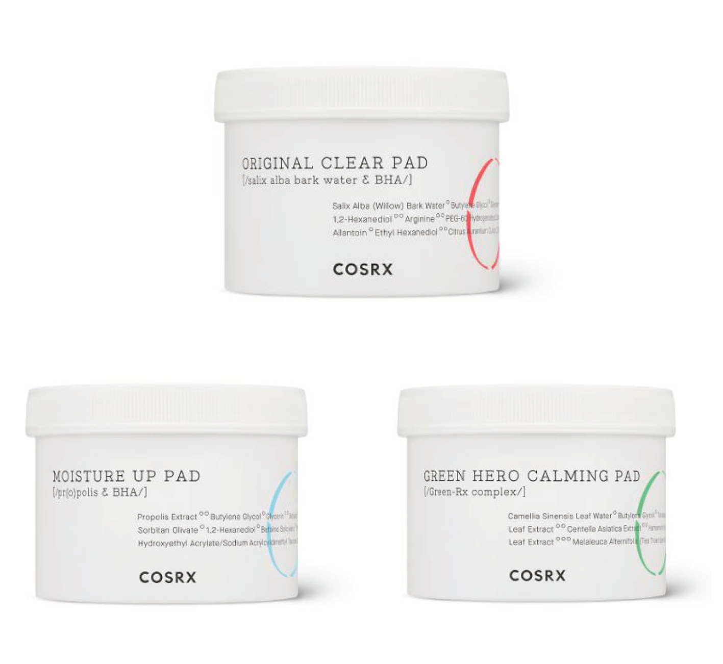 [COSRX] Miếng Làm Dịu One Step Original Clear / Moisture Up / Green Hero (70 Miếng)