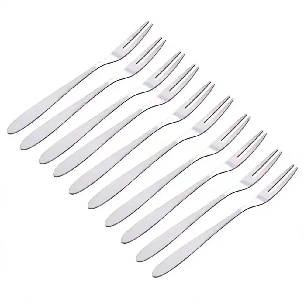 Stainless Steel Fruit Fork /Cake Snack Dessert Salad Flatware Fork /Cutlery Set Flatware Dessert Forks for Home, Kitchen or Restaurant