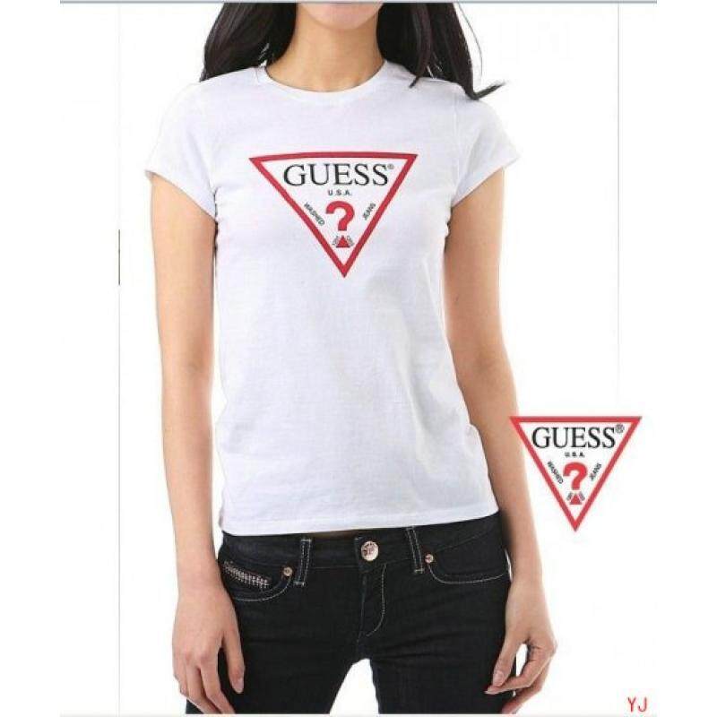 Short Sleeves Guess Logo T-Shirt Asap Rocky Guess T-Shirt, Men's Fashi...