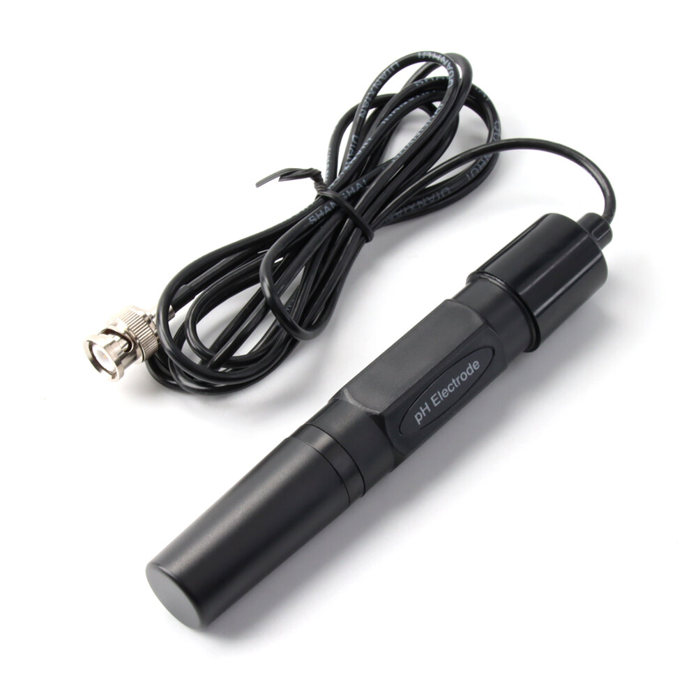 RCYAGO New Professional PH Probe Aquarium Electrode Test PH Meter BNC Connector Cable Length 110cm Ph Calibration Liquid Sensor
