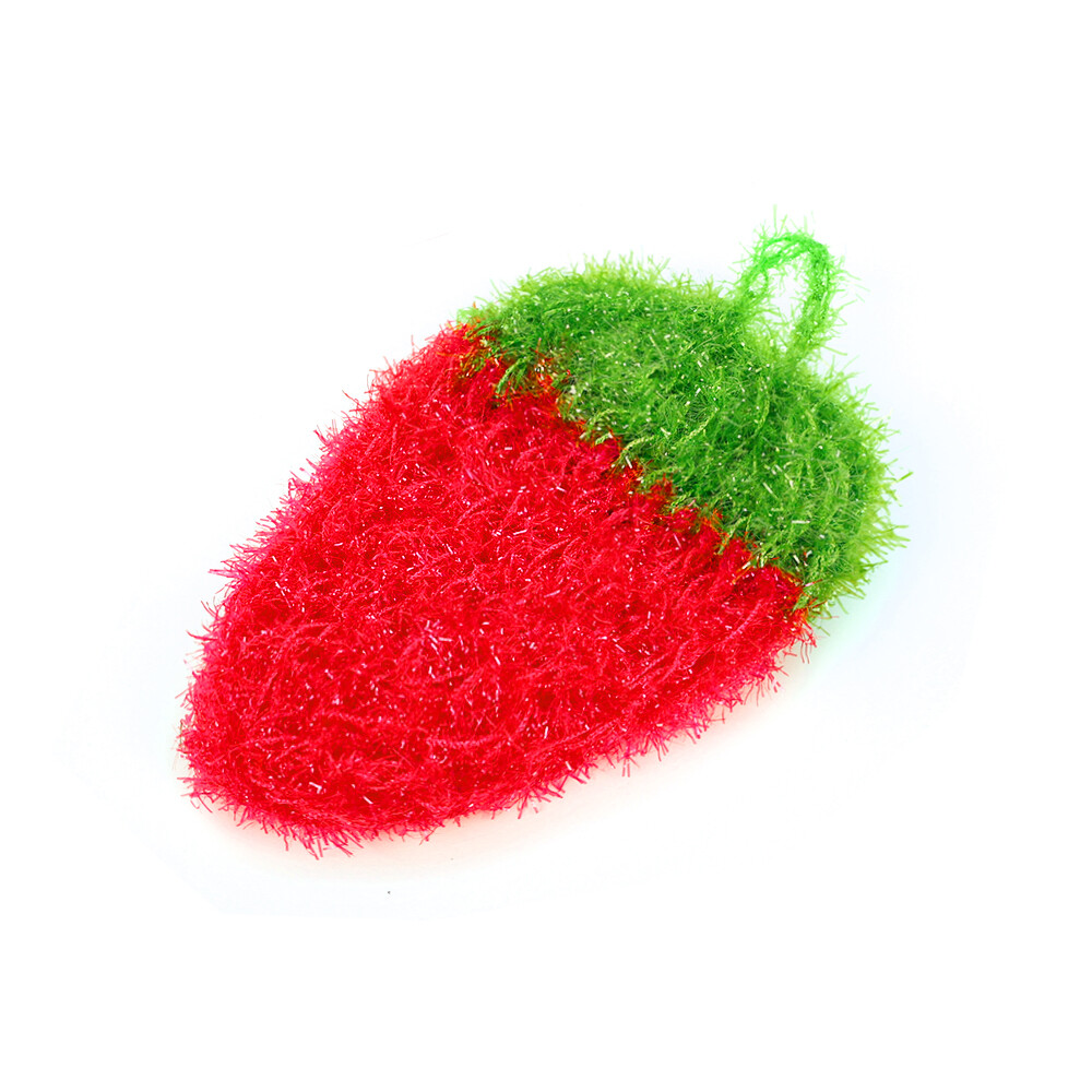 Korea Strawberry Wipes Dishwashing Towels Acrylic Polyester Silk Dish Cloth Cleaning Cloth Kitchen Washing Towel