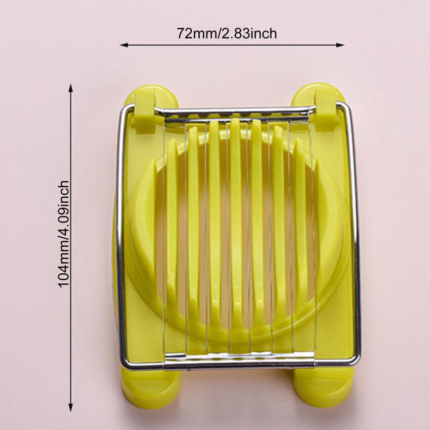 🌸1pcs Home Kitchen Egg Cutter Stainless Steel Boiled Egg Slicer Multifunctional Egg Divider Creative Kitchen Accessories Gadget
