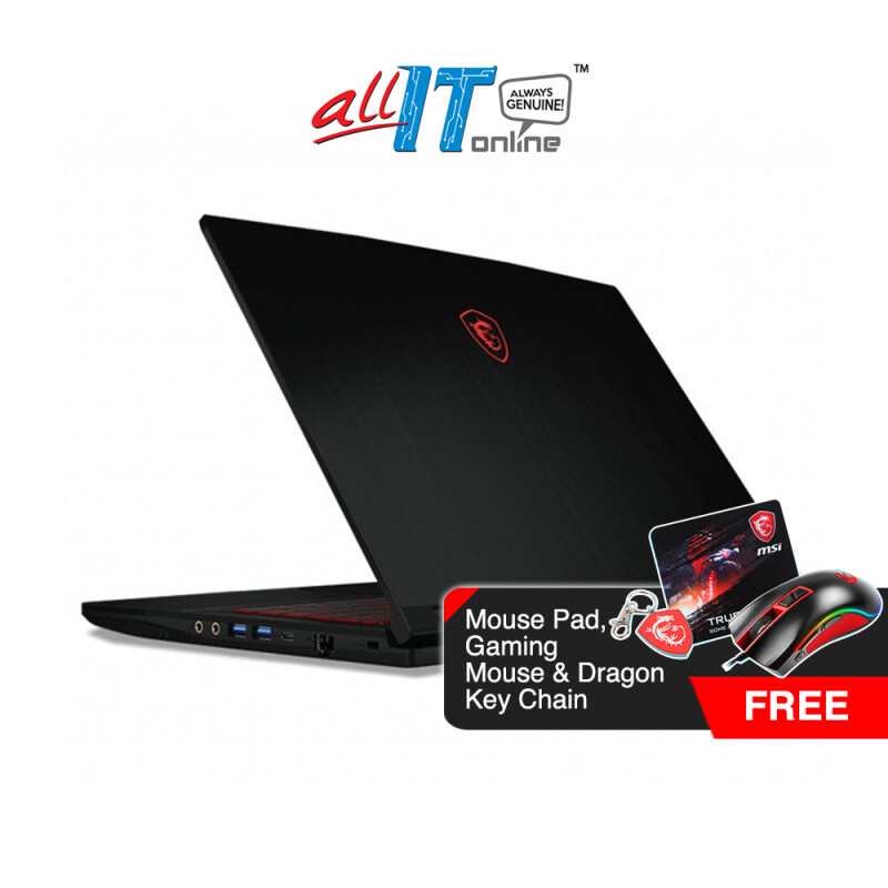 MSI GF63 Thin 9RCX-673MY Gaming Notebook/Laptop (i7-9750H/GTX1050Ti 4GB)*FREE MSI Backpack* Malaysia