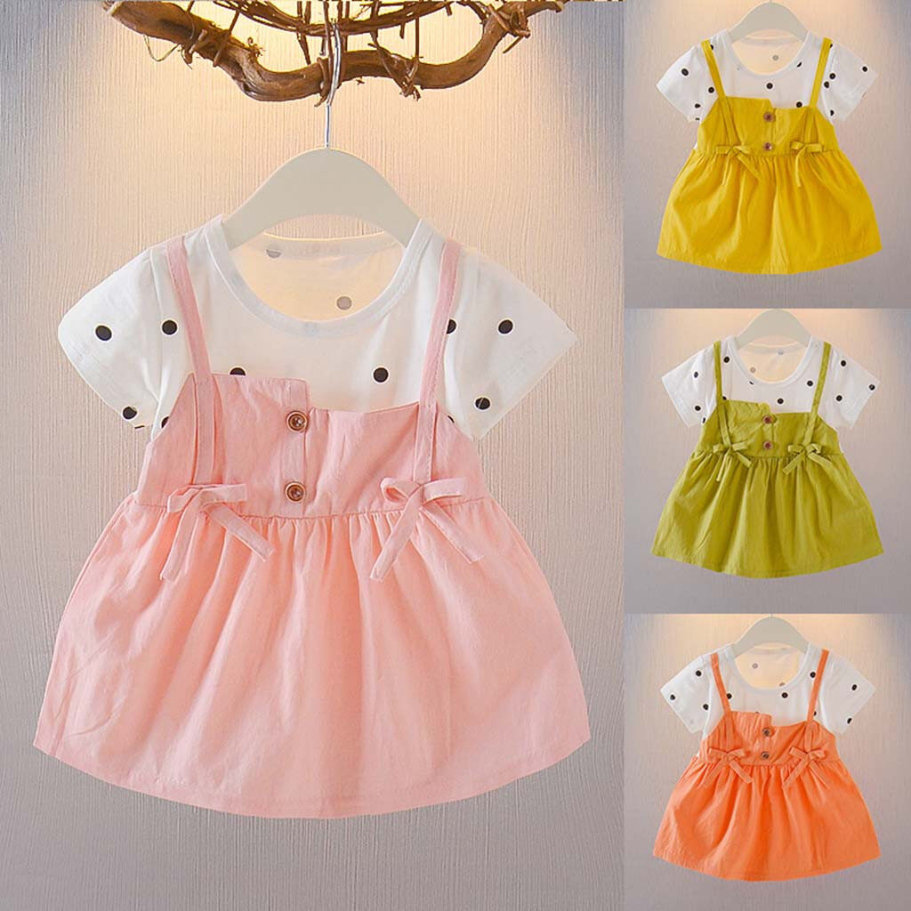 girls pink overall dress