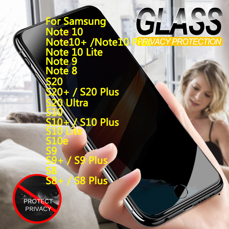 30 Degree HD Two-Sides Anti-Privacy Tempered Glass For Samsung Galaxy Note 8 9 Note 10 Plus + Lite S8 S9 Plus S10+ S10E M10 20 30S Screen Protector Film Protective Glass