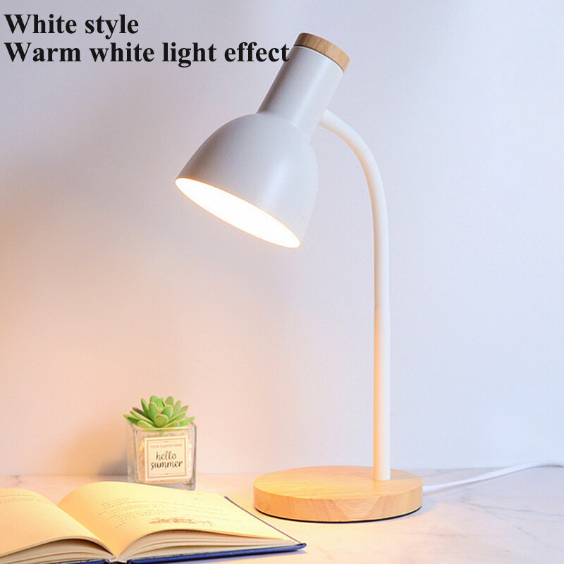 Nordic creative desk lamp LED light Eye protection lamp Desk lamp University dormitory study lamp Bedside small desk lamp ins