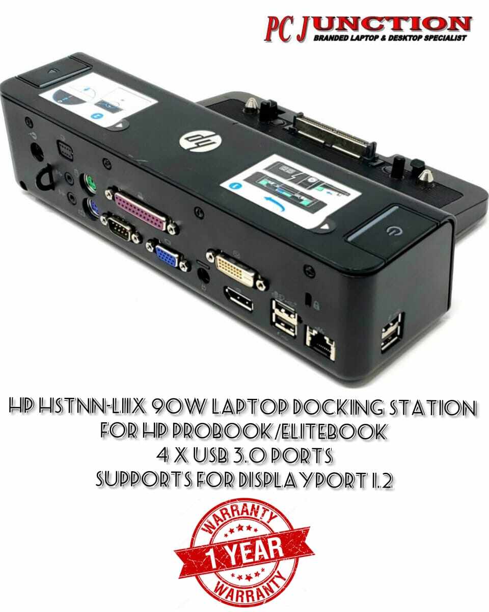 NEW HP HSTNNI11X 90W LAPTOP DOCKING STATION FOR HP PROBOOK ELITEBOOK