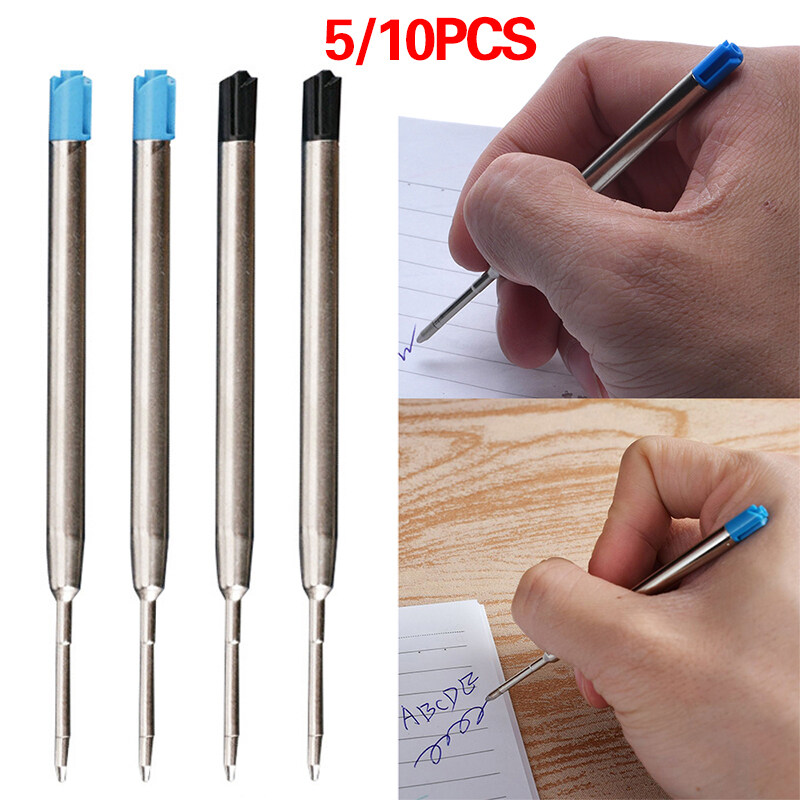 10PCS Black & Blue Ballpoint Pen Refills For Parker Or Refill Ink s Cross New 