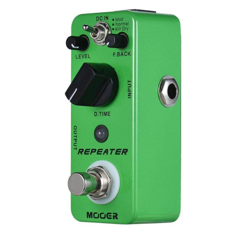 MOOER Repeater Digital Delay Guitar Effect Pedal 3 Modes True Bypass Full Metal Shell