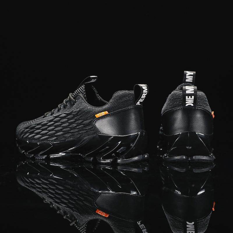 【 Ready Stock 】 Ameria Sepatu Sneakers Pria Baru Sisik Ikan Terbang Tenun Pisau Tunggal Sepatu Lari Kasut sepatu Sneakers Sepatu Pria Asli Bernapas Sepatu Olahraga