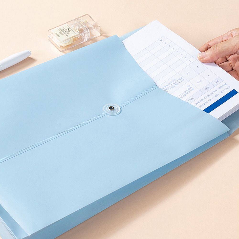 MMLUCK phong bì lớn A4 file tài liệu PP Túi sắp xếp giấy Ví đựng tài liệu A4 Túi sắp xếp hồ sơ bền sức chứa lớn trường học văn phòng